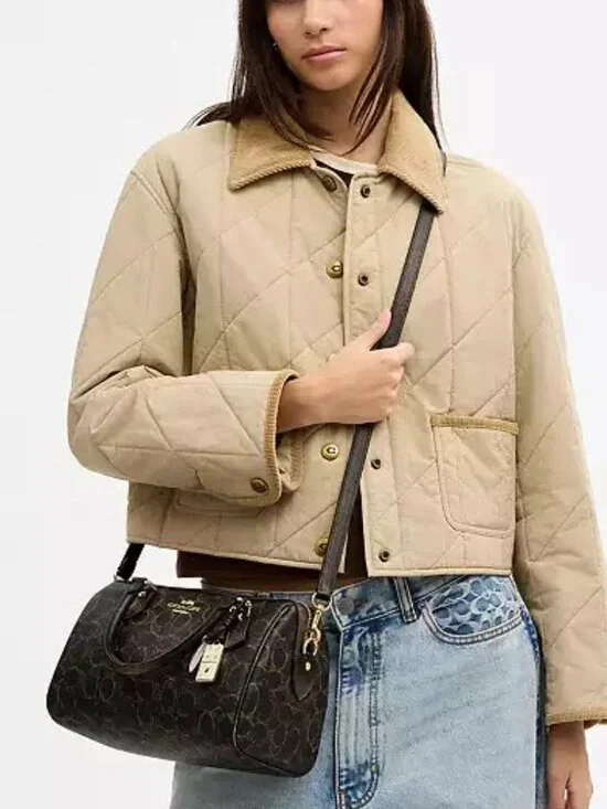 Coach Rowan Satchel Bag In Loved Signature Canvas With Charms CDY16 - BNWT - - Picture 16 of 17